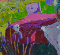 „Everything Blossomed“ – Original-Ölgemälde im Impressionismus-Stil, bereit zum Aufhängen