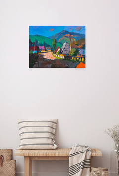 Summer Synevyrska Polyana Impressionism Original Oil Painting, Ready to Hang