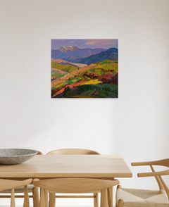 The colorful Mizhhirshchyna Impressionism Original Oil Painting, Ready to Hang