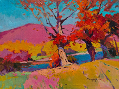 The Rustle of Autumn Impressionism Original Oil Painting, Ready to Hang