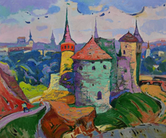 The spirit of Ukraine Kamiane Impressionism Original Oil Painting, Ready to Hang