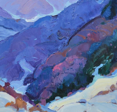 Greatness of the Carpathians Impressionism Original Oil Painting, Ready to Hang