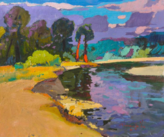 Favorite Places landscape Impressionism Original Oil Painting