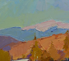 Winter landscape Impressionism Original Oil Painting