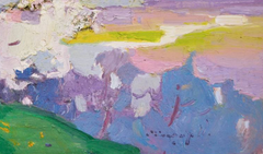 Spring Bloom Landscape Impressionism Original Oil Painting
