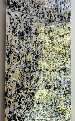 «Pearl Sanskrit 5». Acrílico sobre plexiglás. Arte moderno listo para colgar