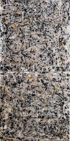 «Pearl Sanskrit 5». Acrílico sobre plexiglás. Arte moderno listo para colgar