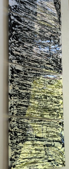 Pearl Sanskrit 6 Acrylic on Plexiglass Modern Art Ready to Hang