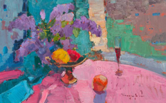 Near the Window Still life Impressionism Original Oil Painting