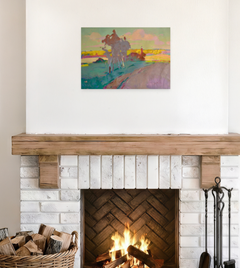 On the Goryunskiy lands Impressionism Original Oil Painting, Ready to Hang