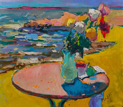 Warm Day Ochakov Still life Impressionism Original Oil Painting, Ready to Hang