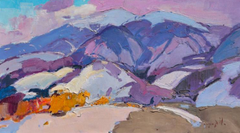 In the Poloninska Ridge Impressionism Original Oil Painting, Ready to Hang