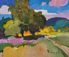 Summer Landscape Landscape Impressionism Original Oil Painting, Ready to Hang
