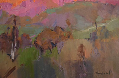 Mount Stand Landscape Original Oil Painting, Ready to Hang