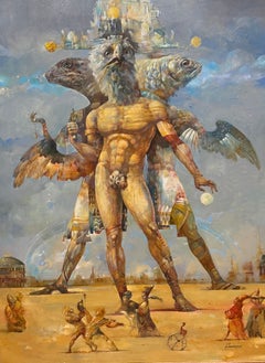 A Dream Within a Dream Surrealism Original oil Painting, Ready to Hang
