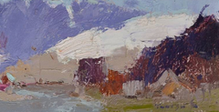 Peinture à l'huile originale « Impressionnisme de paysage instantané »