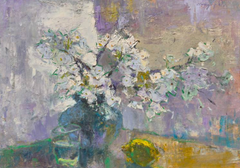 Primrose Still life Impressionism Original Oil Painting