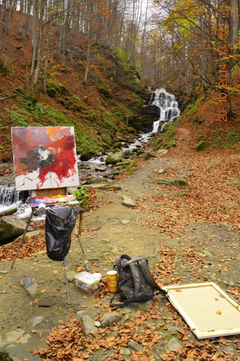"Il sussurro dei Carpazi" - Dipinto a olio originale in stile impressionista, pronto da appendere