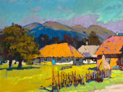 "Gli ultimi giorni d'estate" - Dipinto a olio originale in stile impressionista, pronto da appendere