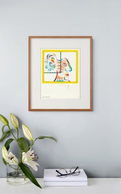 1967 Martin Engelman 'Thoughts' Surrealism Multicolor Lithograph