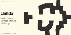 Eduardo Chillida 1980 Lithograph Poster, Abstract Style, Unframed