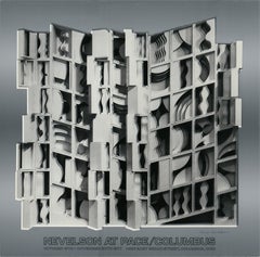 Nevelson « At Pace Columbus Foil Print Hand Signed Vintage