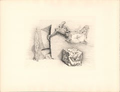 Souterrain Baroque #13 Etching, Surrealist Proof, 1970, Unframed, Rare