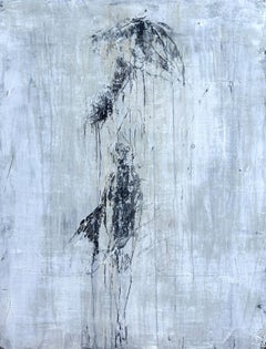 Umbrella - Silent Rain No.8-1, Abstract, Painting, 21st Century, Acrylic, Clay
