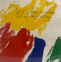 1979 SIEBDRUCK „Let It Be Your Privilege To Have No Privilege“, 1979