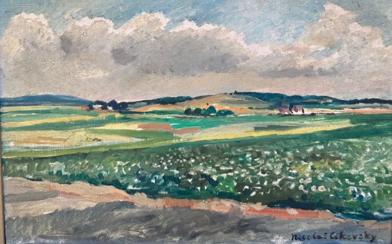 Nicolai Cikovsky BRIDGEHAMPTON Long Island American Landscape Impressionist POTATO FIELD