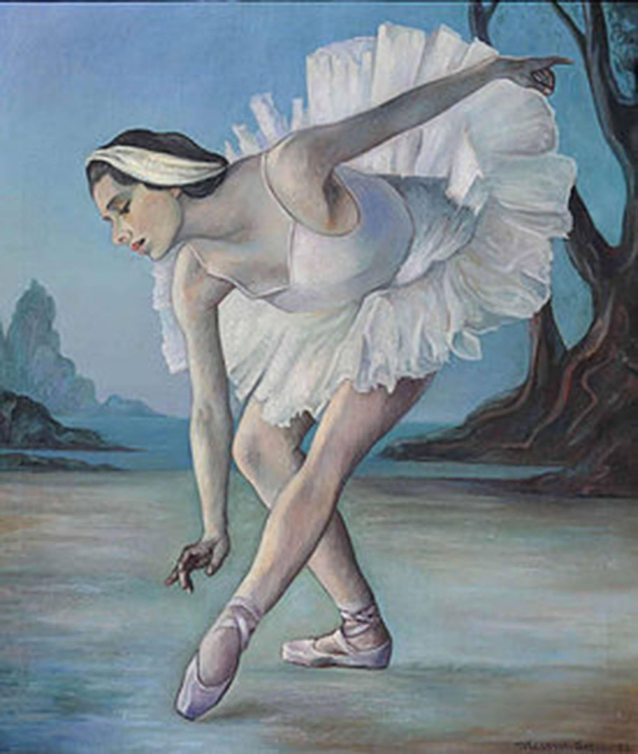 Figurative Painting di Maurice Green - Tondu