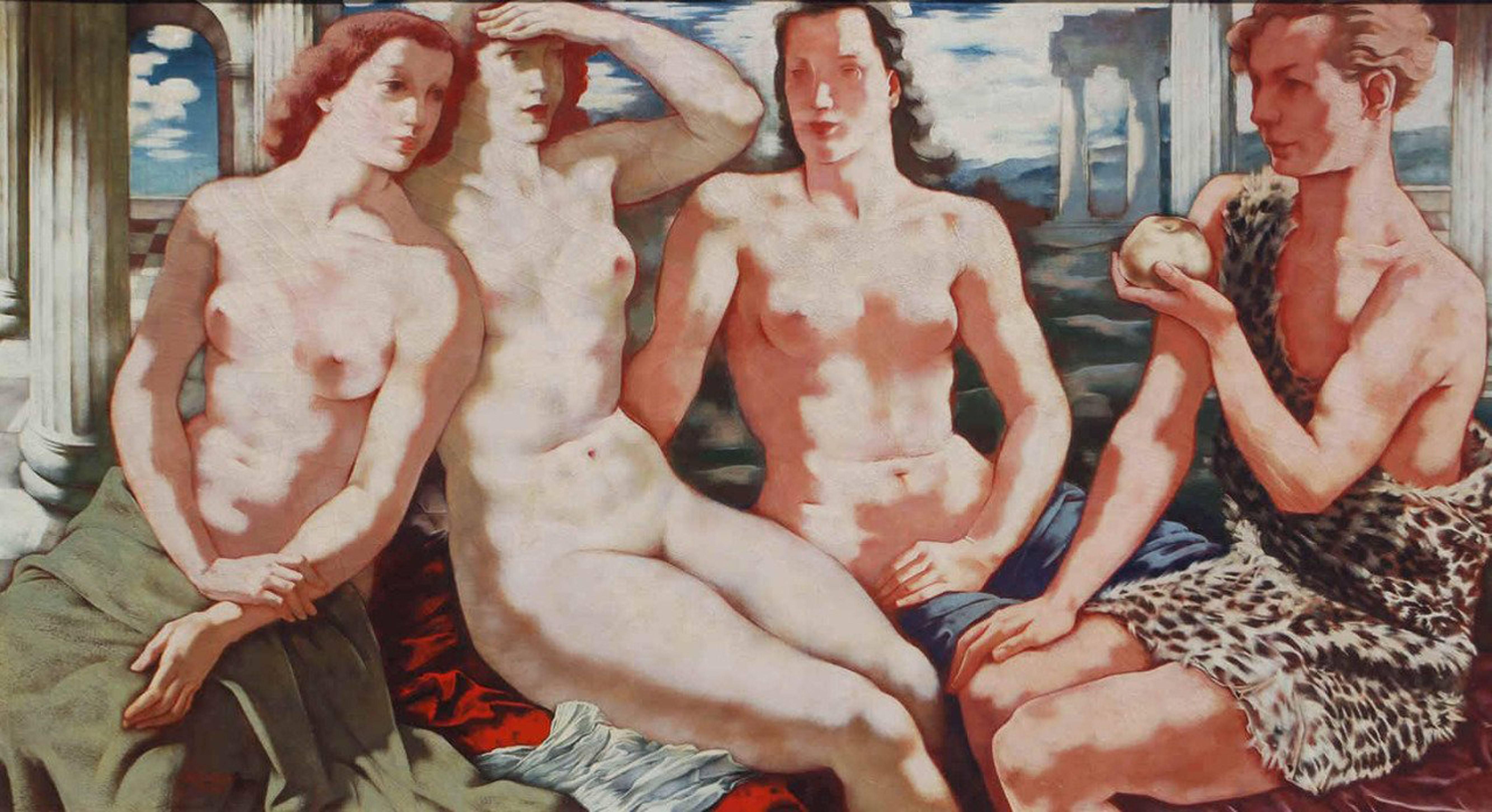 Hans Orlowski Figurative Painting - The Judgement of Paris