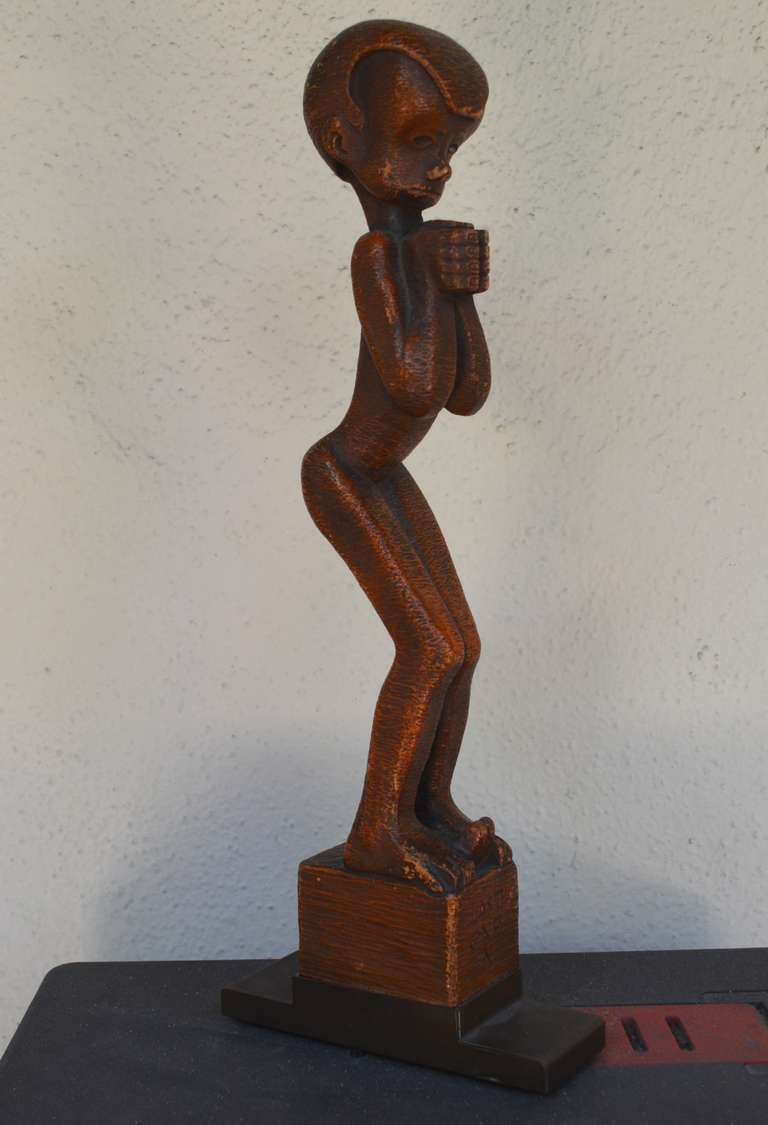 Burton Freund Figurative Sculpture - Last One In!