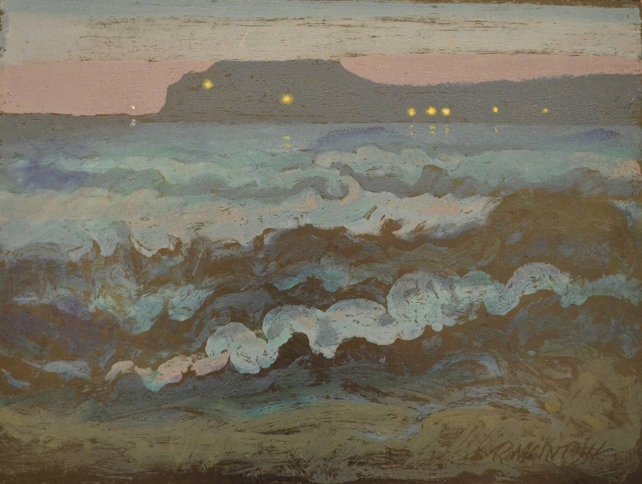 Robert McIntosh Landscape Painting - Malibu: Point Dune