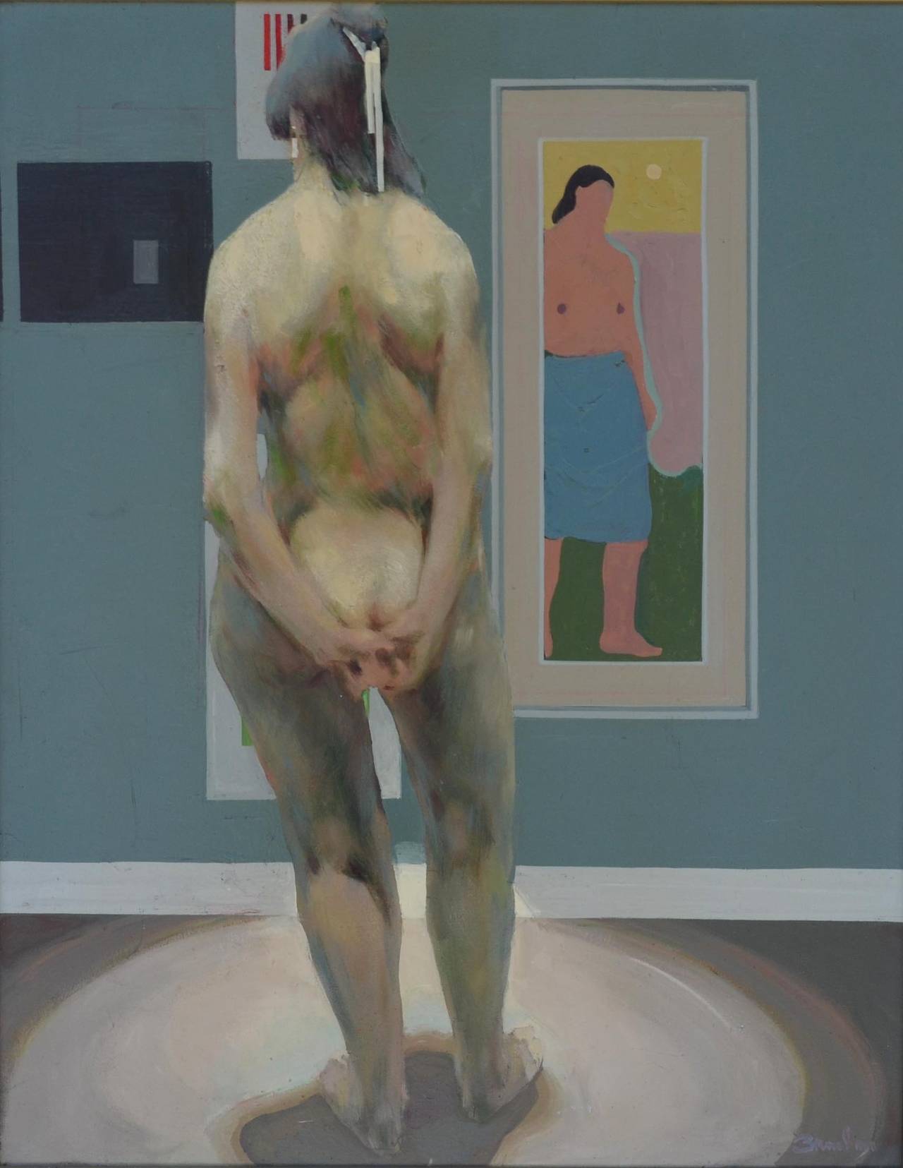 Robert Branham Figurative Painting - The Model