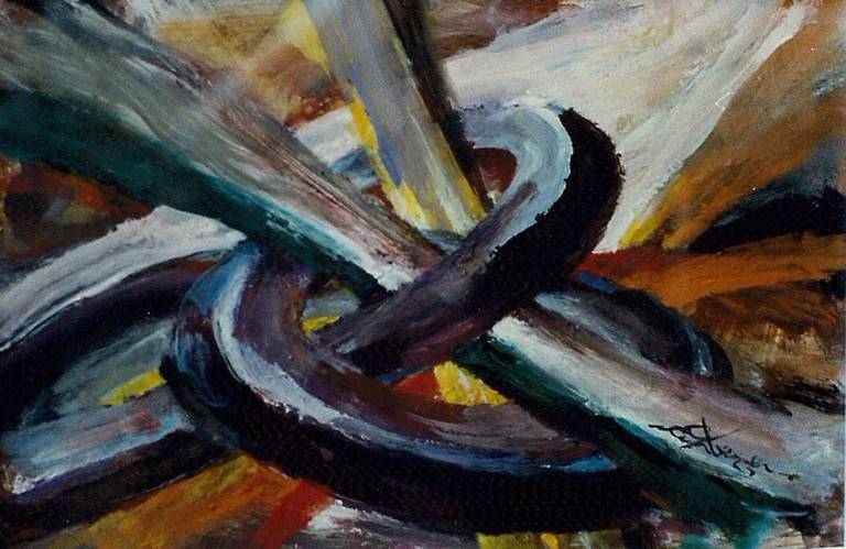 Abstract Painting di Gustav Rehberger - Perpetuum