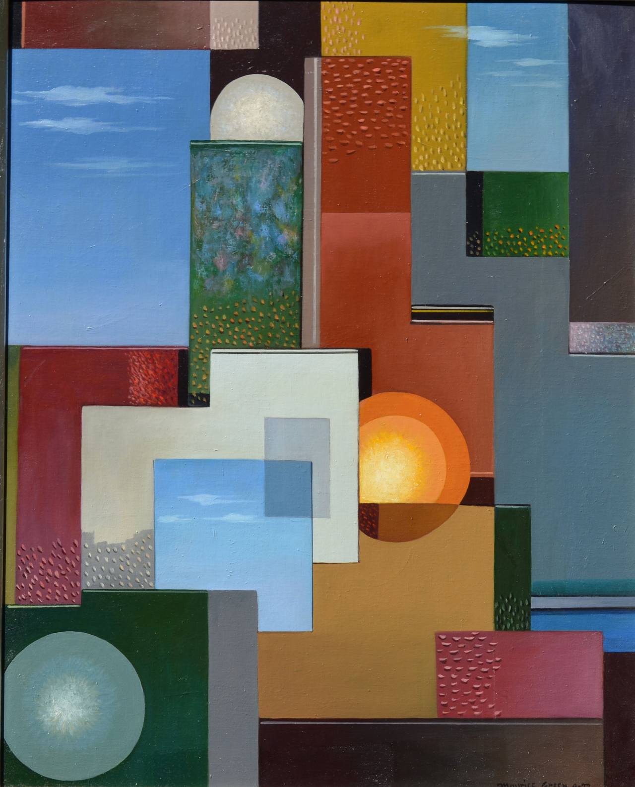 Still-Life Painting di Maurice Green - Dimensioni sopraelevate
