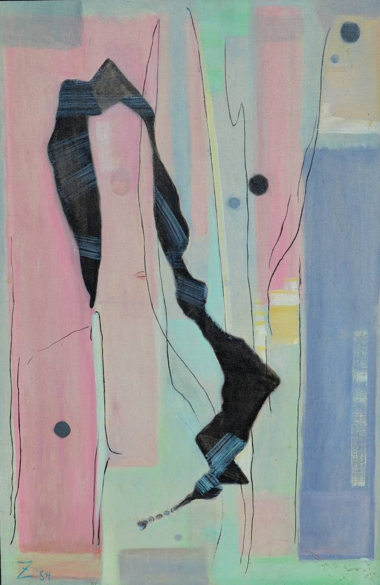 Zulma Steele Parker Abstract Painting – Boudoir