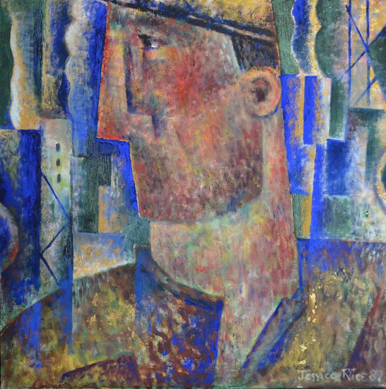 Figurative Painting de Jessica Rice - Trabajador industrial