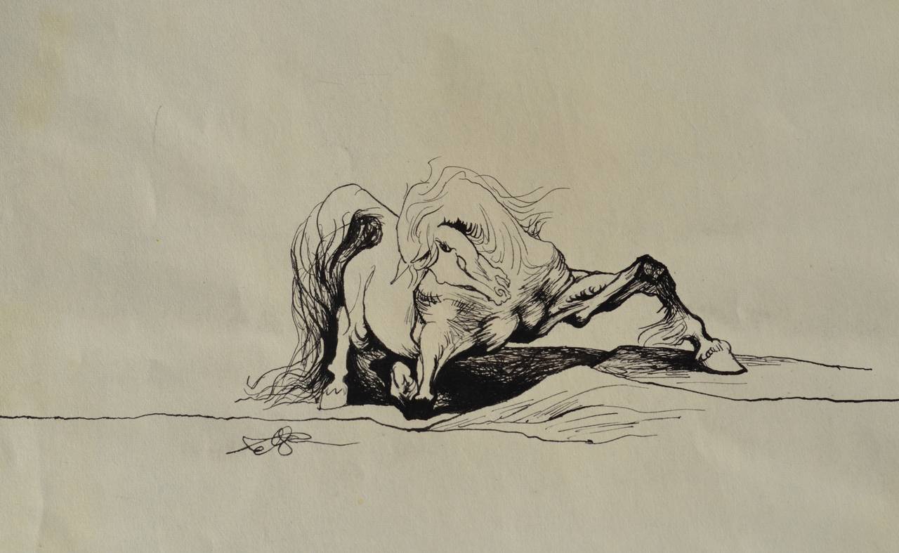 Gustav Rehberger Animal Art – Lone-Pferd