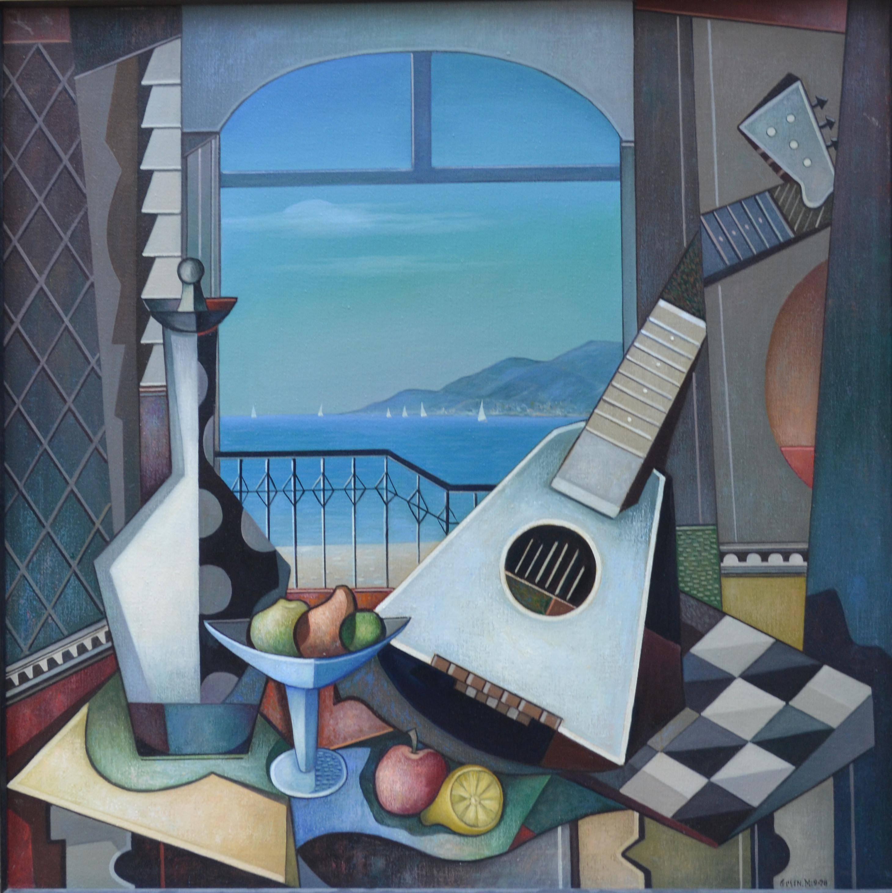 Maurice Green Interior Painting - Blue Pacific Mandolin
