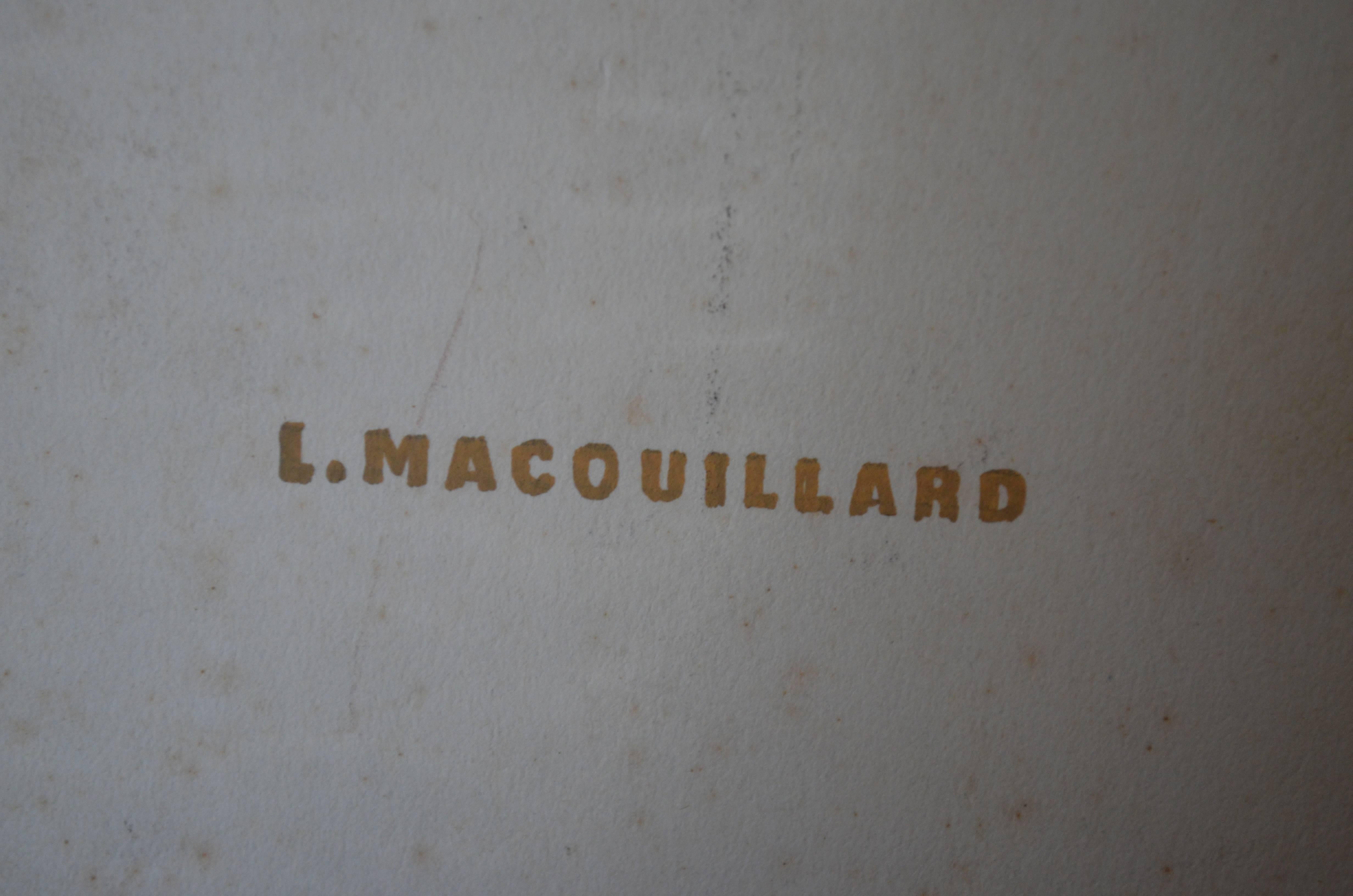 El granjero de la huerta - Painting de Louis Maccouillard