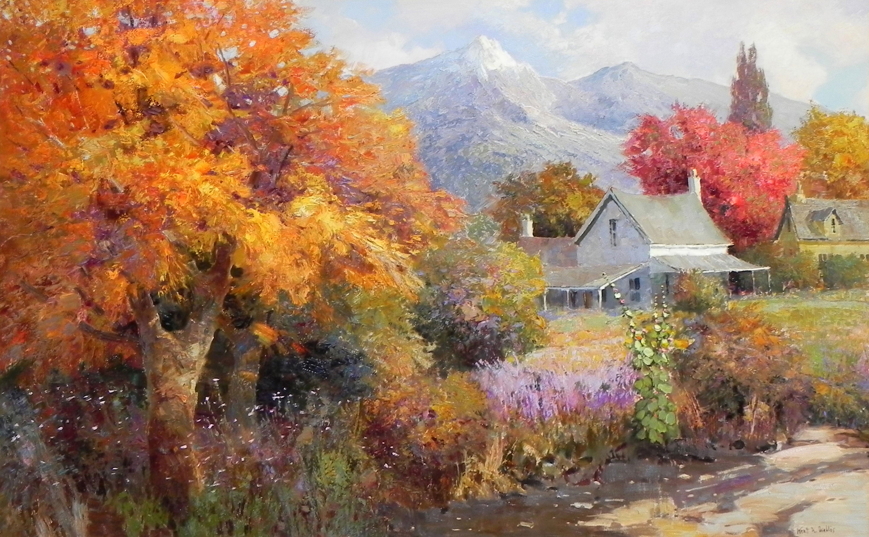 Kent Wallis "Country Rapture", Kent Wallis, Oil on Canvas, 60x72