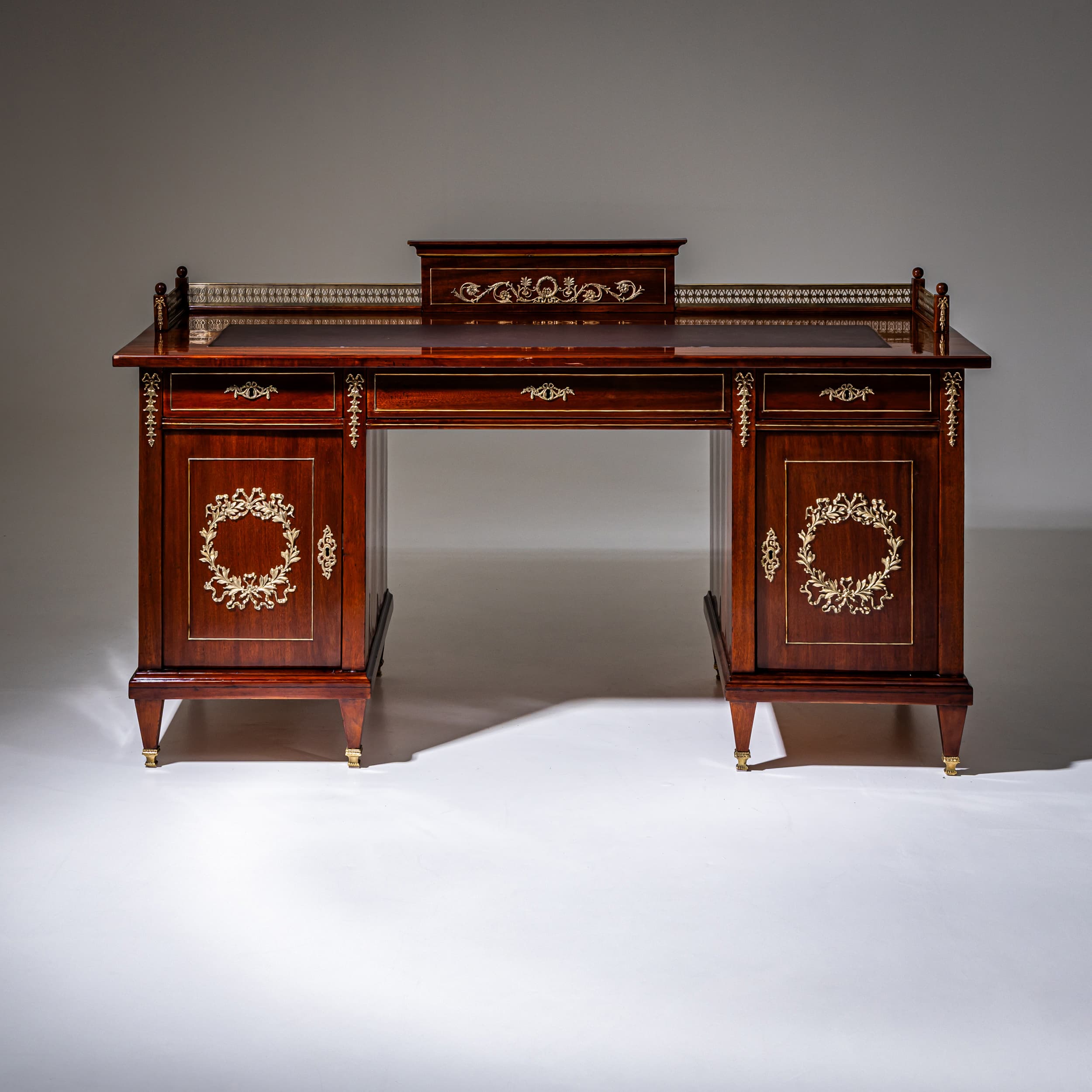 Empire Style Desk, Late 19th Century - Mixed Media Art by Unknown