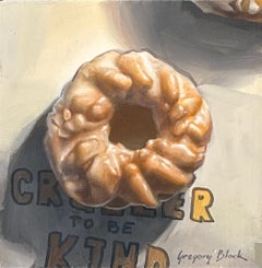 "Iced Cruller" Oil Painting