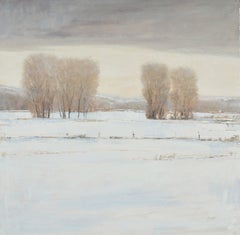 "Serene Winter" (2026) Original Western Landscape Oil Painting on Canvas