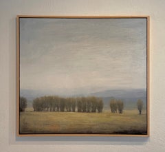 «Donde la quietud se encuentra con el cielo» - Pintura original de un paisaje del Oeste
