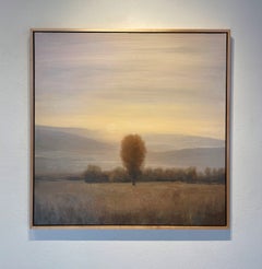 "La pace dell'oro della sera" - Dipinto originale di paesaggio western