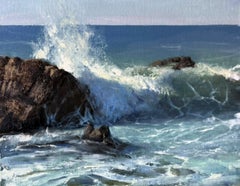 "Fantasy is Reality" - Impressionist Landscape and Seascape, Oil Painting