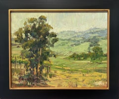 "Petaluma Pastures" - Impressionist Hillside Landscape, Oil Painting